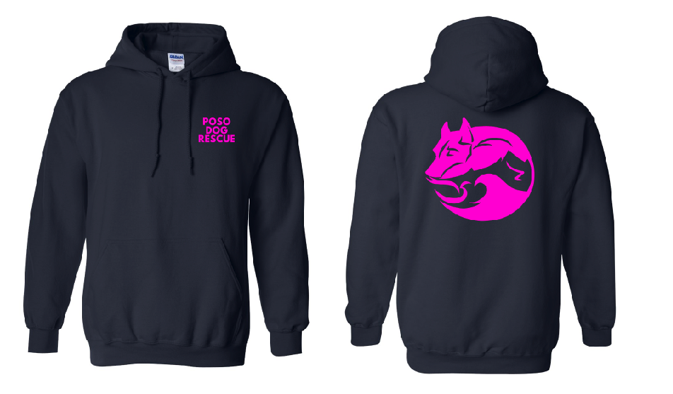 POSO Neon Pink Hoodie